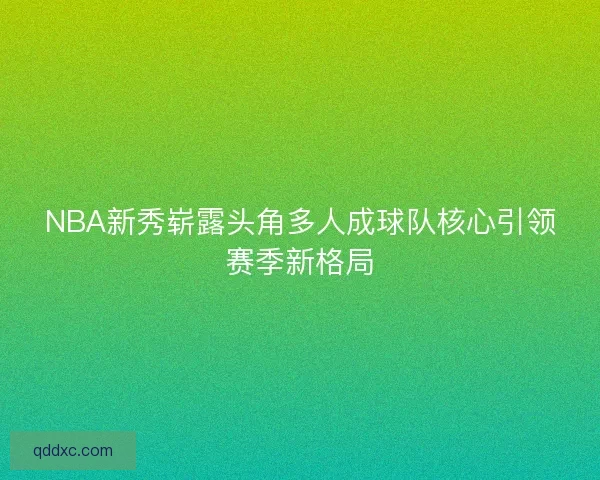 NBA新秀崭露头角多人成球队核心引领赛季新格局